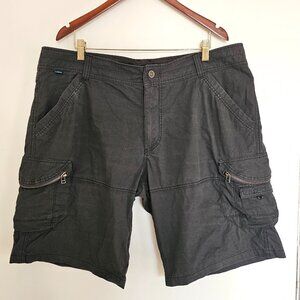 Kuhl Ambush Cargo Utility 11” Shorts, 40, XXL, Charcoal Black